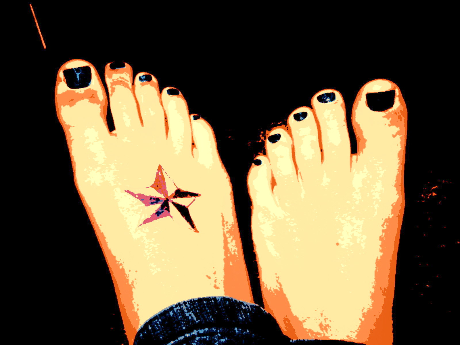 nautical star, barefoot